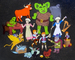 Jack and the Beanstalk puppets